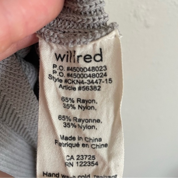 Wilfred Aritzia Palmier Sweater Side Split Knit Sleeveless Tank Top Gray Size M - Picture 6 of 11